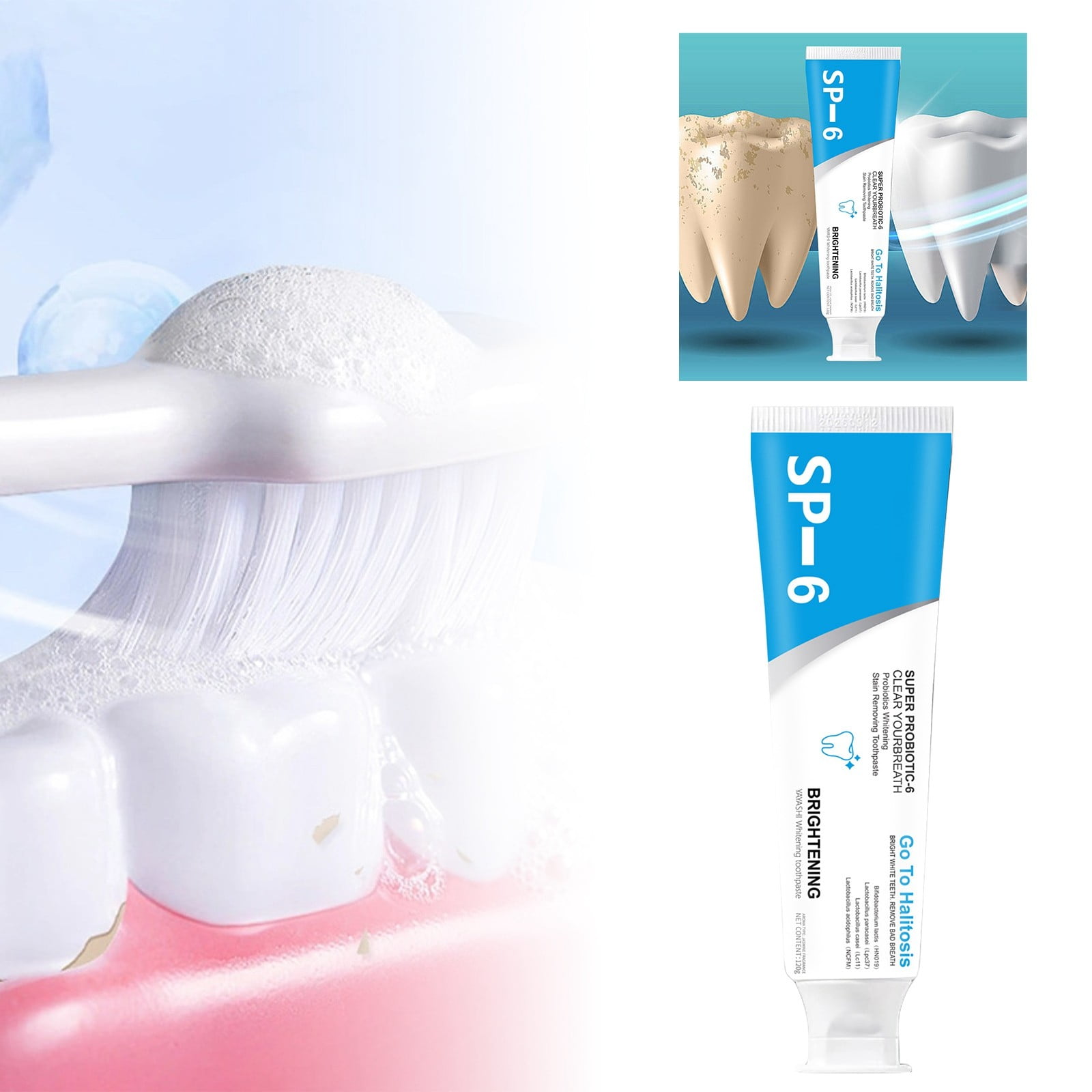 Sensitive Toothpaste Sp 6 Toothpaste Sp 6 Probiotic Fresh Toothpaste Sp