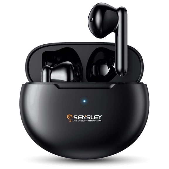 Sensley S02 Rechargeable Sound Amplifier, Devices for Seniors & Adults with Noise Canceling, Pair