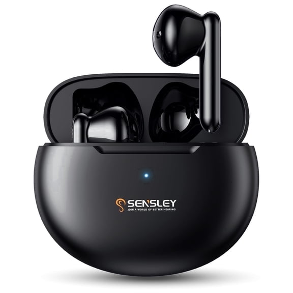Sensley S02 Rechargeable Sound Amplifier, Devices for Seniors & Adults with Noise Canceling, Pair
