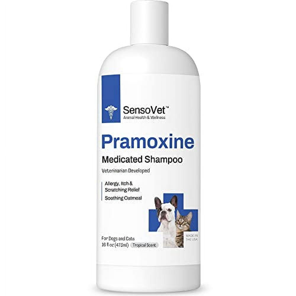SensoVet Pramoxine with Oatmeal Shampoo for Dogs, Cats, and Horses
