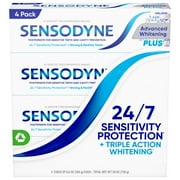 Sensodyne Advanced Whitening Toothpaste, 6.5 Ounce 4 Count