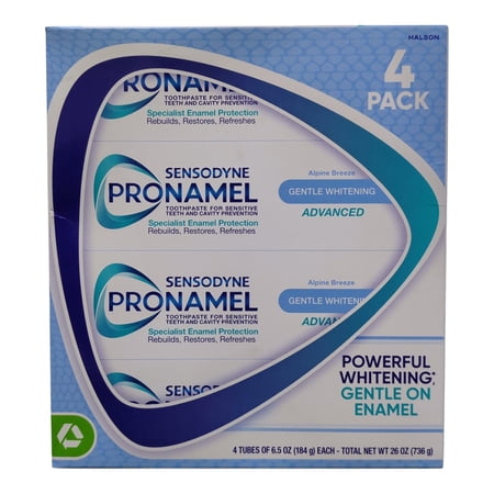 Sensodyne Pronamel Intensive Enamel Repair Whitening Arctic Breeze Toothpaste for Enamel Strengthening, 3.4oz (pack of 4)