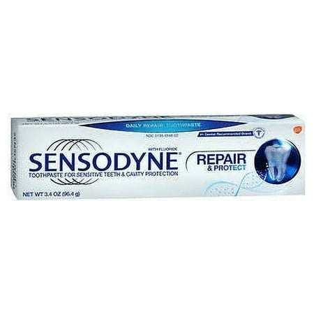 Sensodyne Cavity Repair & Cavity Protect w/Fluoride Toothpaste 3.4oz,6-Pack