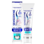Sensodyne Clinical White Toothpaste Clinically Proven Whitening for Sensitive Teeth, Enamel Strengthening, 3.4 Oz