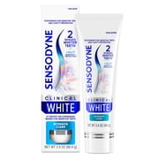 Sensodyne Clinical White Toothpaste Clinically Proven Whitening for Sensitive Teeth, Intensive Clean, 3.4 Oz