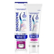 Sensodyne Clinical White Toothpaste Clinically Proven Whitening for Sensitive Teeth, Stain Protector, 3.4 Oz