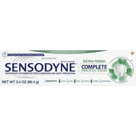 Sensodyne Complete Protection Sensitive Toothpaste 3.4 Oz. (Pack of 3)