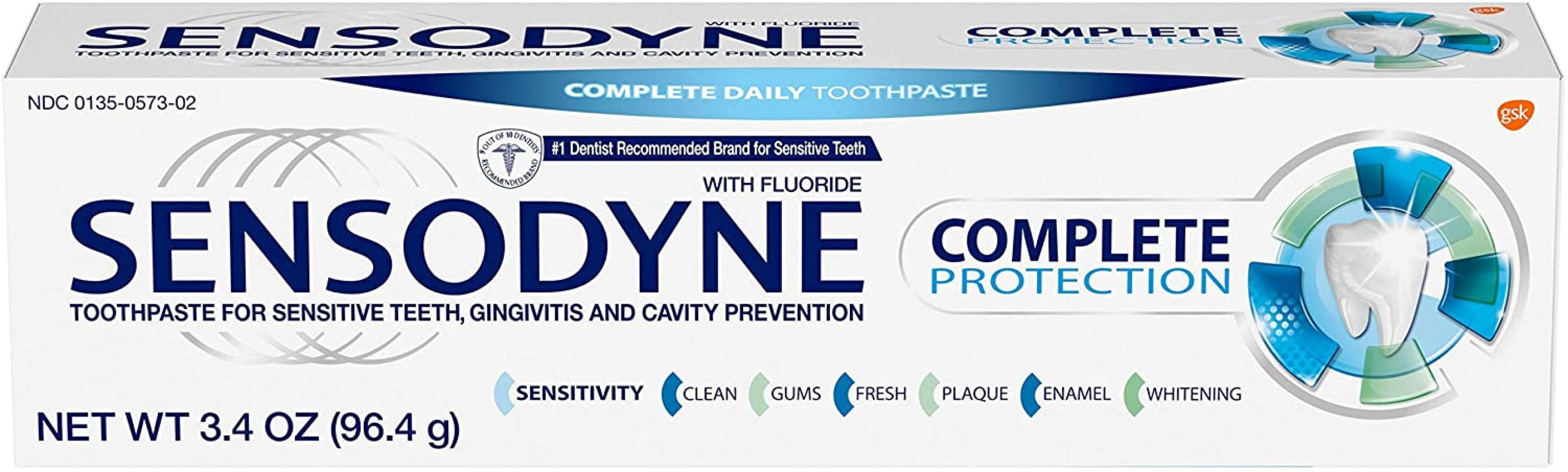 Sensodyne Complete Protection Sensitivity Toothpaste with Cavity