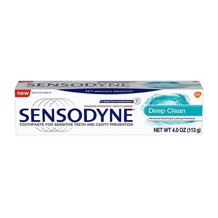Sensodyne Deep Clean Toothpaste For Sensitive Teeth, 4 Oz, 2 Pack