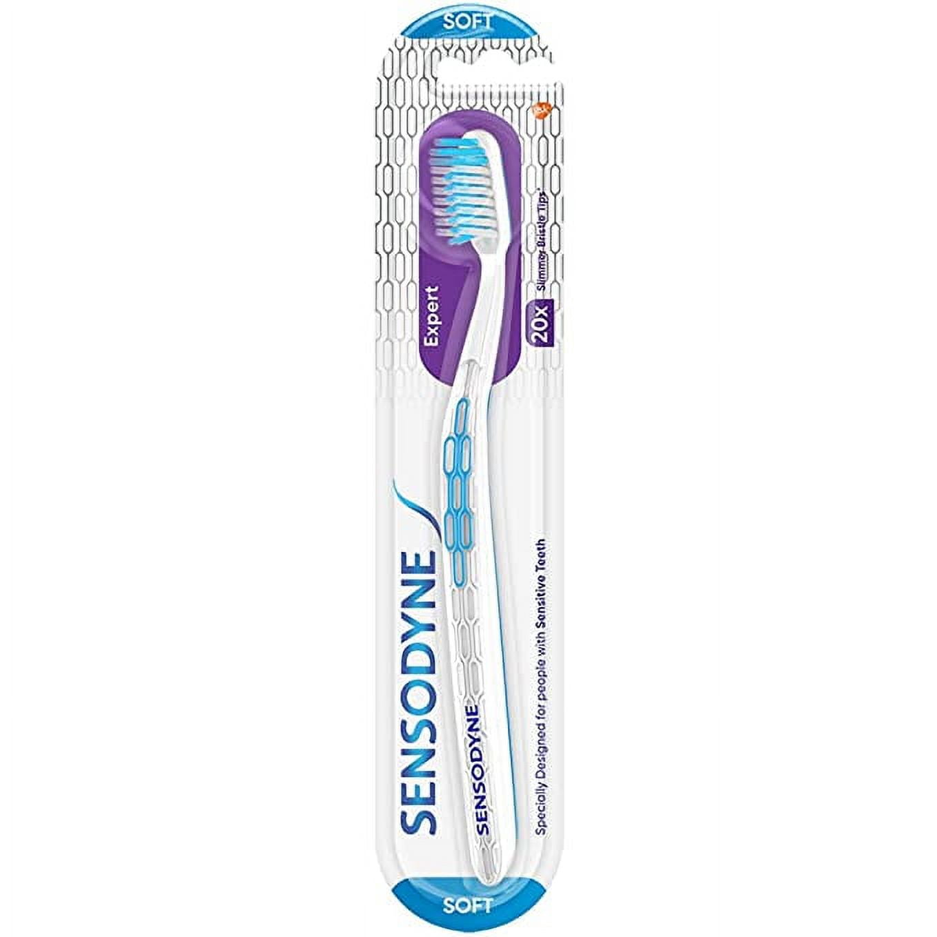 Sensodyne Adult Manual Toothbrush Expert Tooth Brush With 20X Slimmer Soft Cross Active Bristles 1 Piece. White Walmart
