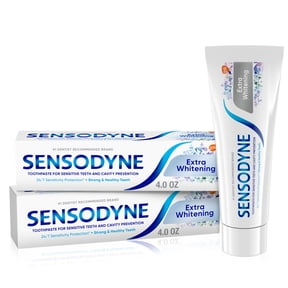 Sensodyne Extra Whitening Sensitive Toothpaste, Mint, 4 Oz, 2 Pack, for Adults