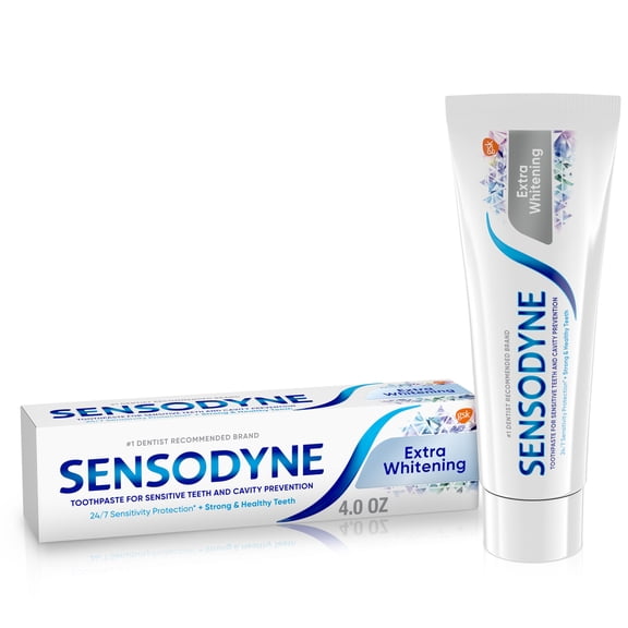 Sensodyne Extra Whitening Sensitive Toothpaste, Mint, 4 Oz, for Adults