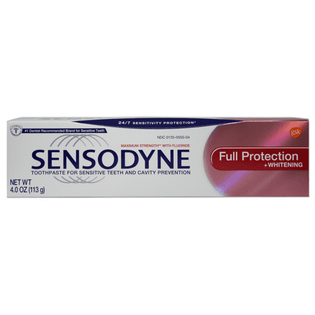 Sensodyne Full Protection Plus Whitening Toothpaste 4 oz (Pack of 6)