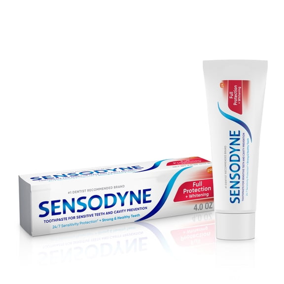 Sensodyne Full Protection Whitening Sensitive Toothpaste, 4 Oz, for Adults