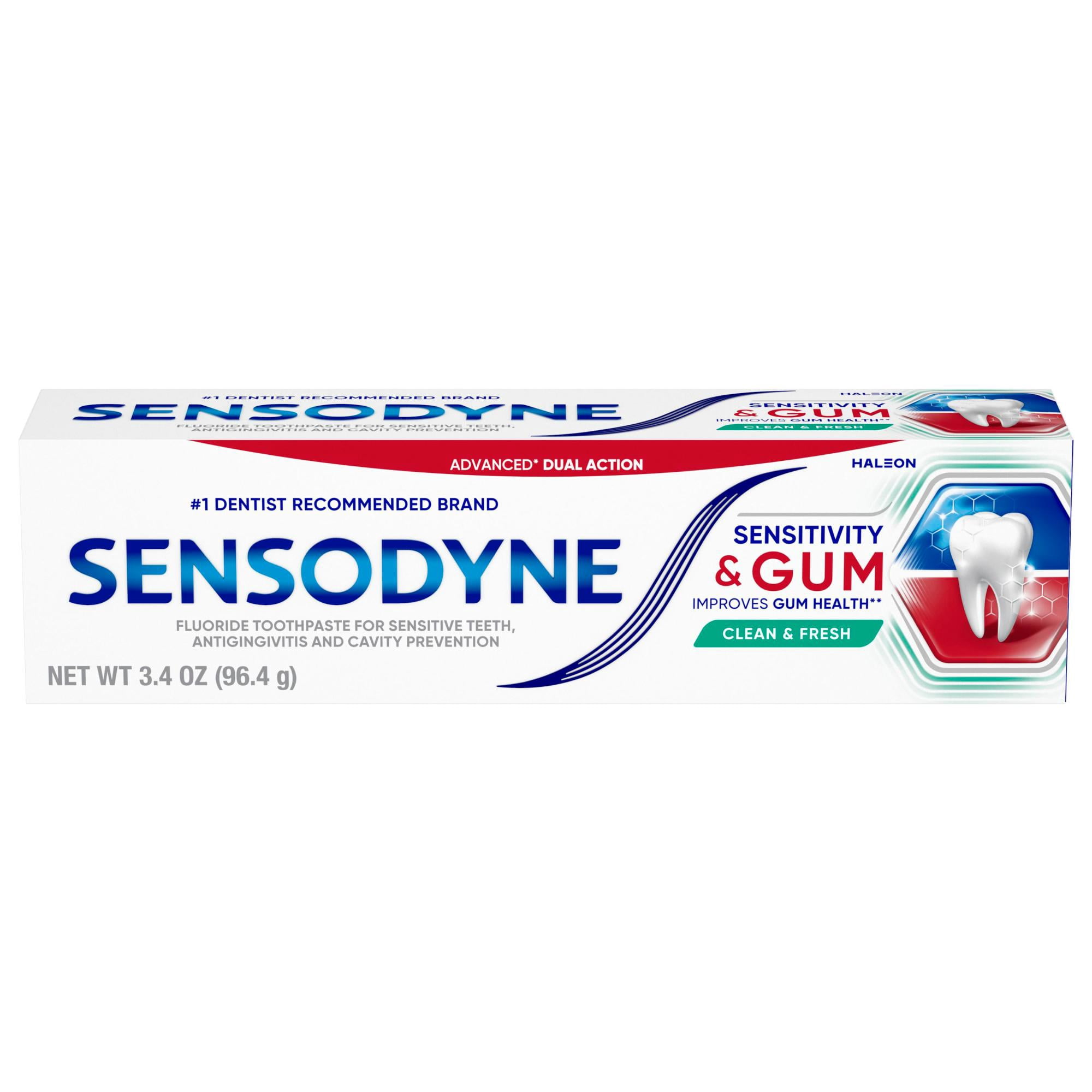 Sensodyne Gum Sensitive Toothpaste, Unflavored, 3.4 Oz, for Adults