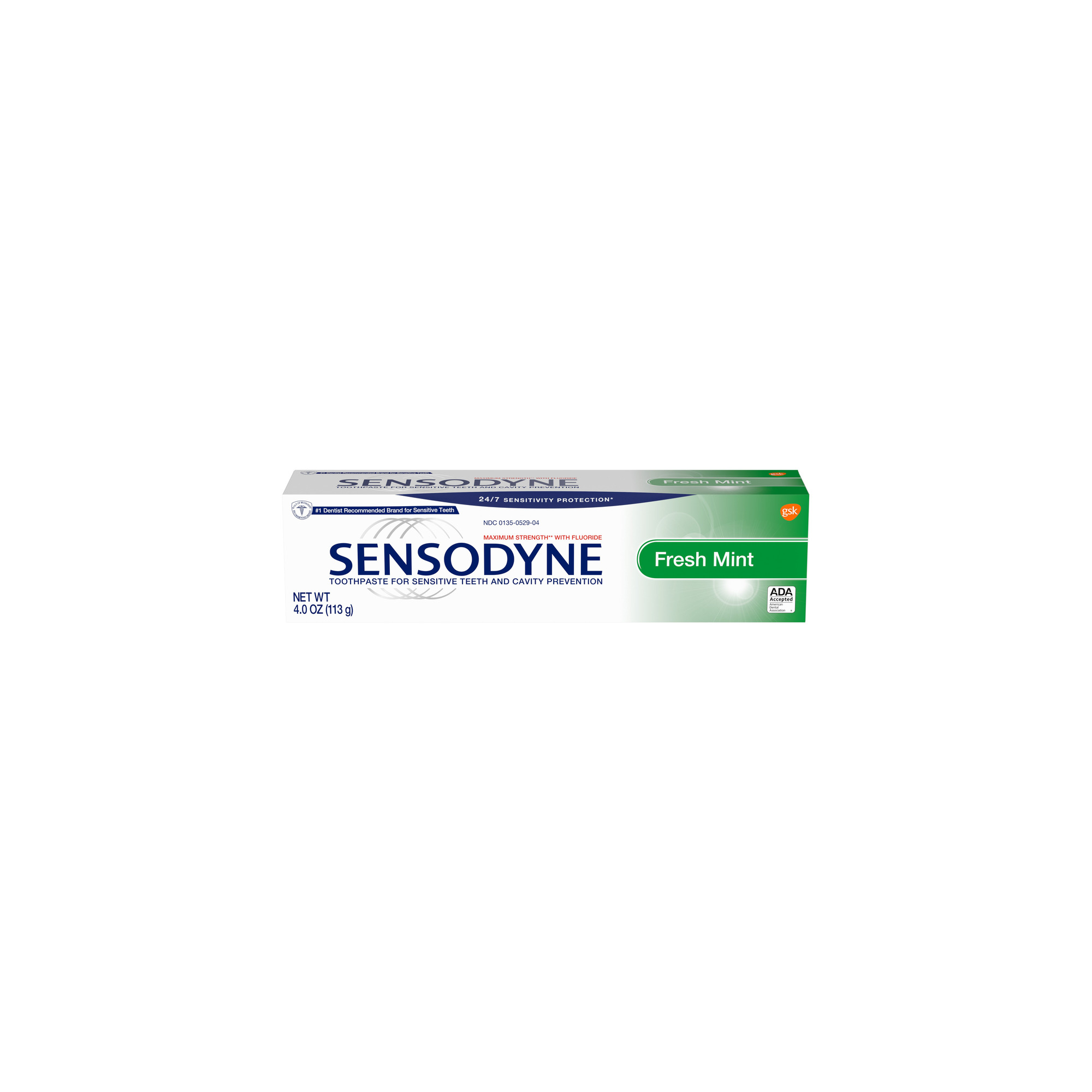 Sensodyne Maximum Strength Anticavity Toothpaste Fresh Mint (Pack of 24