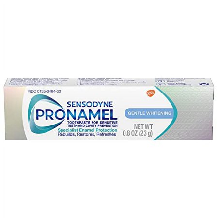Sensodyne Pronamel Alpine Breeze Gentle Whitening Toothpaste for Sensitive Teeth and Cavity Prevention, Specialist Enamel Protection, Rebuilds and Restores, Travel Size 0.8 oz