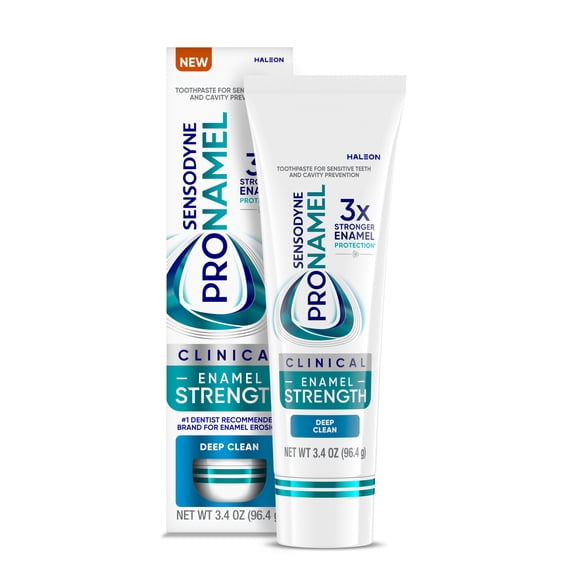 Sensodyne Pronamel Clinical Enamel Strength Toothpaste, Deep Clean, 3.4 Oz