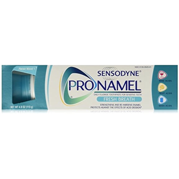 Sensodyne Pronamel Fresh Breath Anti-Cavity Fluoride Toothpaste Fresh Breath - 4 Ounces (Pack Of 3)