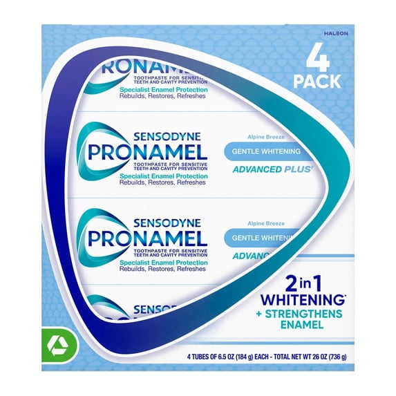 Sensodyne Advanced Whitening Toothpaste 6 5 Oz 4 Pack
