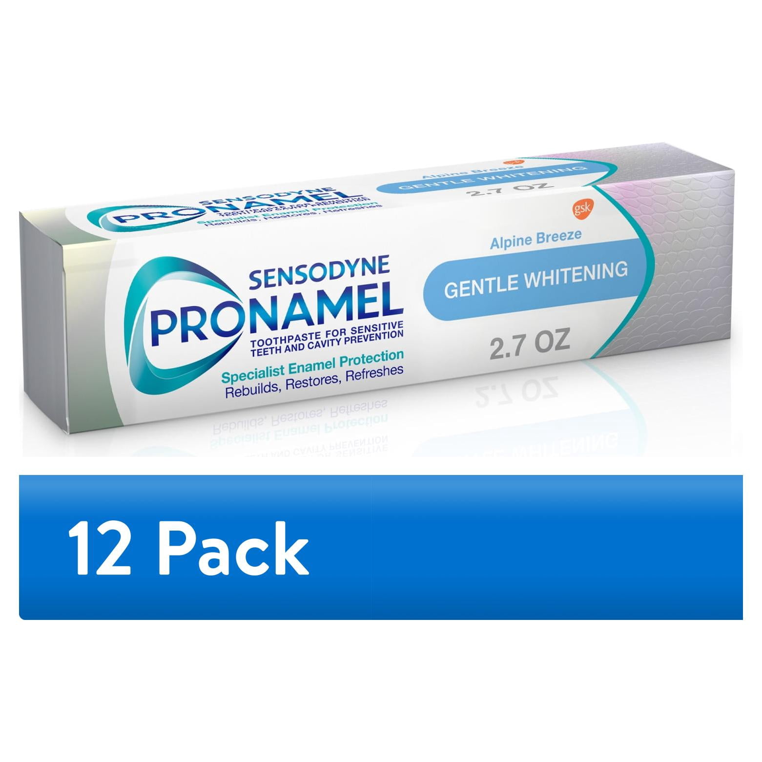 (12 pack) Sensodyne Pronamel Gentle Whitening Enamel Toothpaste for Sensitive Teeth, Alpine Breeze - 2.7 oz