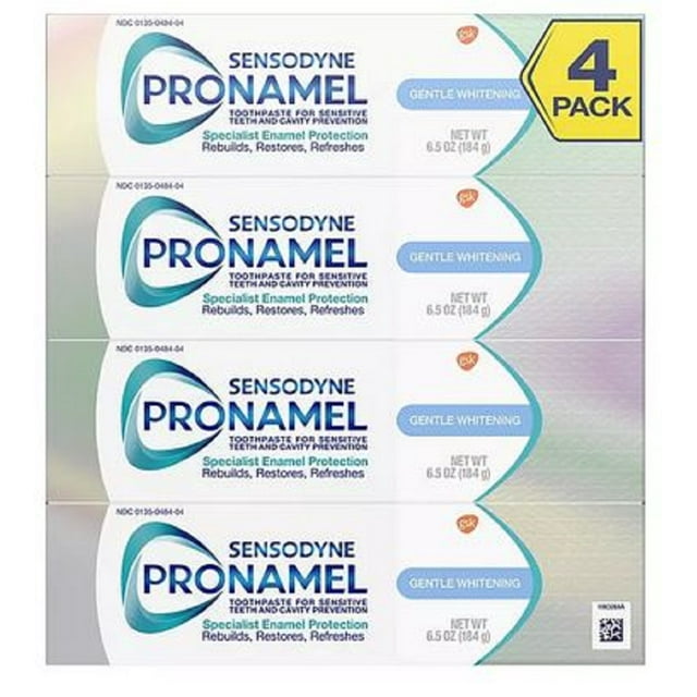 Sensodyne Pronamel Gentle Whitening Toothpaste for Sensitive Teeth, Alpine Breeze (6.5 oz, 4pk.)