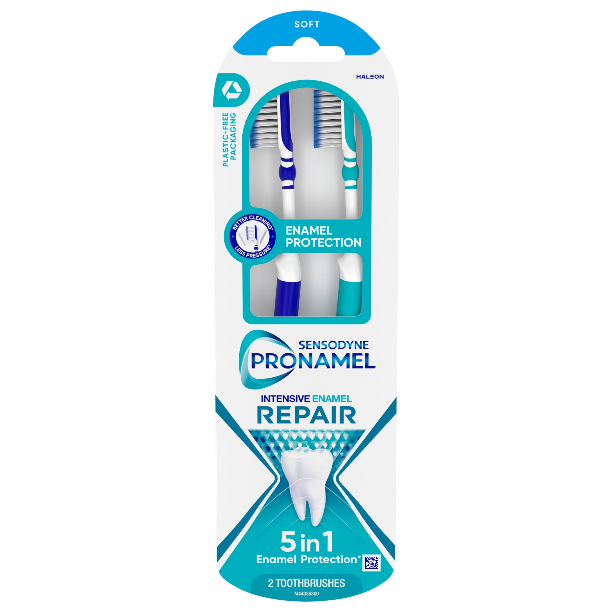 Sensodyne Pronamel Intensive Enamel Repair Soft Toothbrush, 2 Pack, for Adults