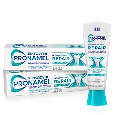 Sensodyne Pronamel Intensive Enamel Repair Toothpaste for Sensitive Teeth and Cavity Protection - 3.4 Oz x 2, Extra Fresh