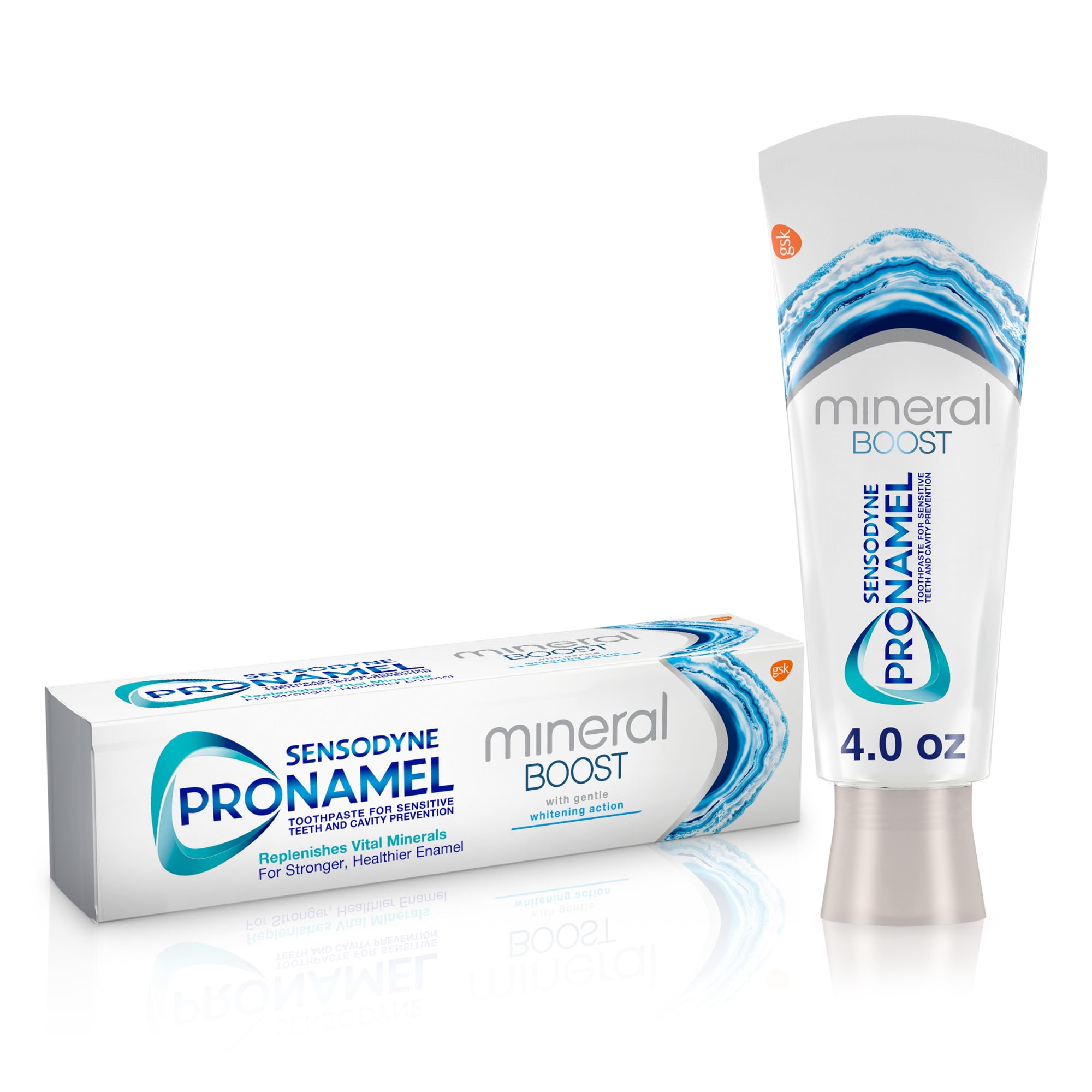 Sensodyne Pronamel Sensitive Mineral Boost Whitening Toothpaste, Unflavored, 4 oz, for Adults