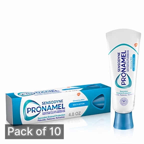Sensodyne Pronamel Toothpaste, Multi-Action 4 oz Tube (Pack of 10)
