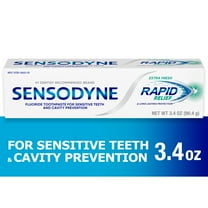 Sensodyne Rapid Relief Sensitive Toothpaste, Extra Fresh, 3.4 Oz, for Adults