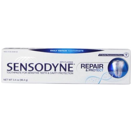 Sensodyne Repair & Cavity Protect Fluoride Toothpaste, 3.4 oz, 3 Pack