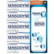 Sensodyne Repair & Protect Deep Repair Mint Toothpaste 3.4 Ounce 5 Pack