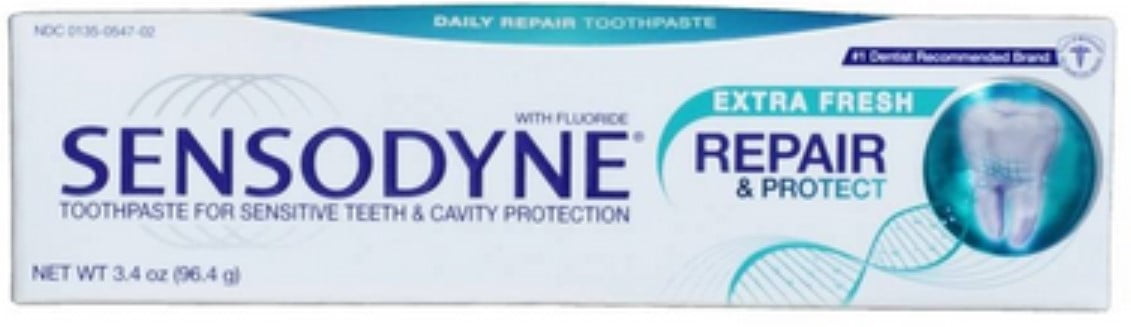 Sensodyne Repair & Protect Fluoride Toothpaste, Extra Fresh Toothpaste 3.4 oz (Pack of 4)