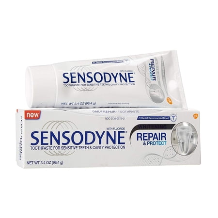 Sensodyne Repair & Protect Senstive Teeth Fluoride Toothpaste, 3.4, 3 Pack