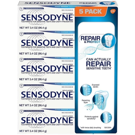 Sensodyne Repair & Protect Toothpaste for Sensitve Teeth (3.4 oz., 5 pk.)