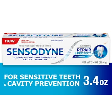 Sensodyne Repair and Protect Whitening Sensitive Toothpaste, 3.4 Oz