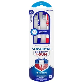 Sensodyne Sensitivity & Gum Soft Toothbrush Designed for Sensitive Teeth, 2-Pack, for Adults