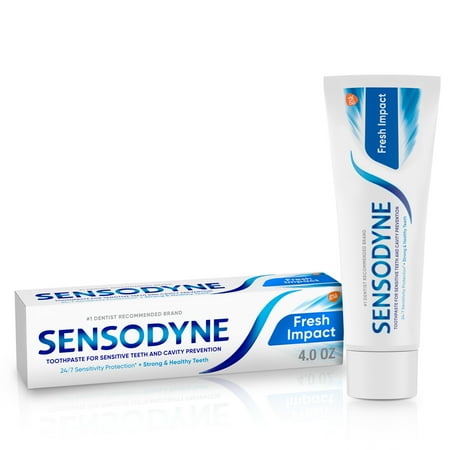 Sensodyne Sensitivity Toothpaste for Sensitive Teeth, Fresh Impact, 4 Ounces