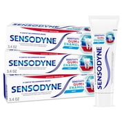 Sensodyne Toothpaste Sensitivity Gum and Enamel Fluoride Toothpaste, Mint Flavor - 3.4 Ounces x 3
