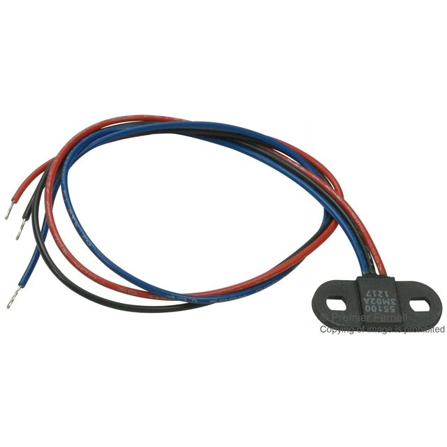 Sensor, 55100 Series, Hall Effect, Mount, Voltage Output, 300 mm Leads