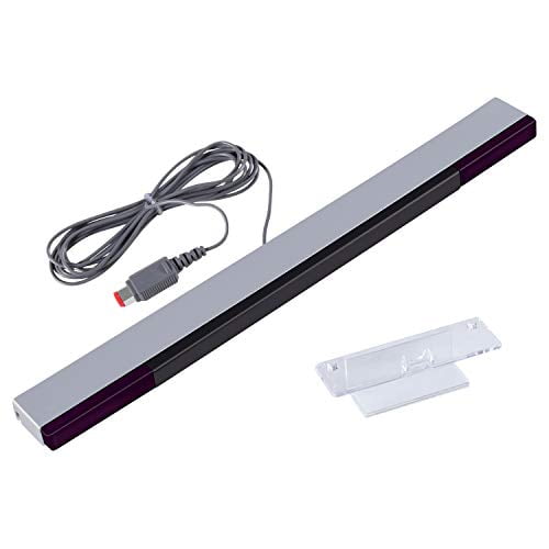 Sensor Bar for Wii,Replacement Wired Infrared Ray Sensor Bar for Nintendo Wii and Wii U Console,includes Clear Stand