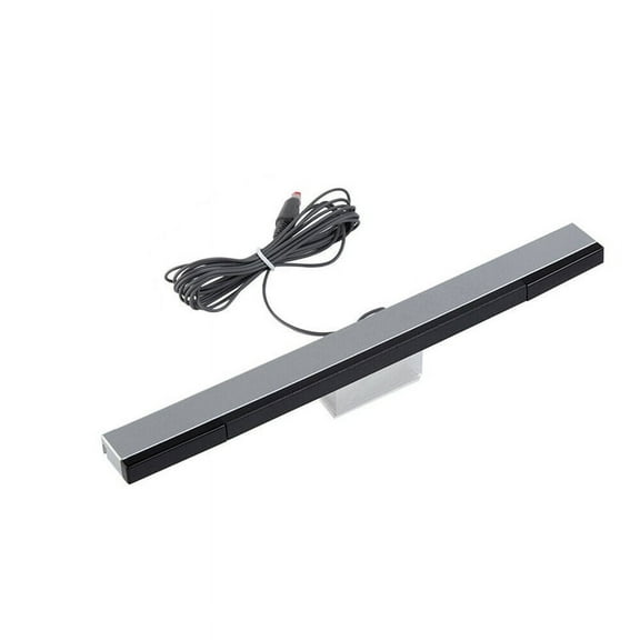 Sensor Bar for Wii, WSB01 Wired Infrared IR Ray motion Replacement with Stand and Adhesive for Wii and Wii U Controllers
