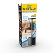Sensor Brite Cordless LED Table Lamp, USB-C Rechargeable, Durable Construction, Black