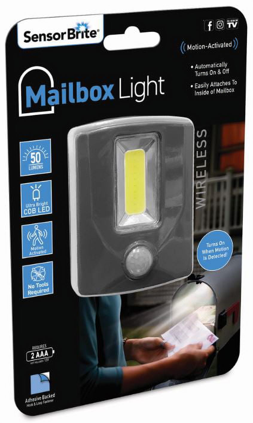 Sensor Brite LED Mailbox Light Motion Activated Light Easy to Install