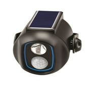Sensor Brite Solar Powered Black Motion Activated Outdoor Integrated LED SSSL-MC4