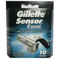 thumbnail image 1 of Sensor Excel Razor Blade Refills - 10 Cartridges, 1 of 3