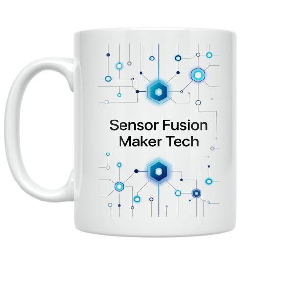 Sensor Fusion Maker Tech Design - Robotics Enthusiast - 11 oz Ceramic Coffee Mug