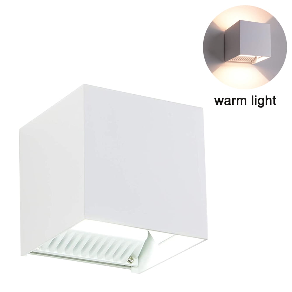 Sensor LED Outdoor Wall Light Adjustable Outdoor Light Fixture Porch Light Outdoor Wall Sconce,12W Exterior Light Fixtures, IP65 Waterproof-White&Warm light
