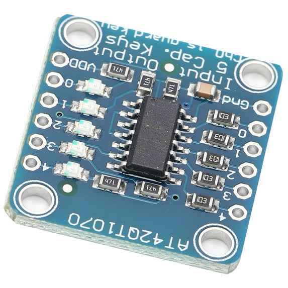 Sensor Module Capacitive Touch Screen Detector Board with Pin Header AT42QT1070 5-Pad